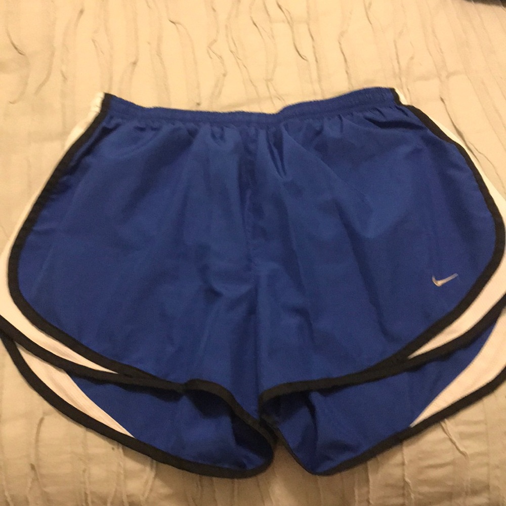Nike tempo running shorts - blue and black